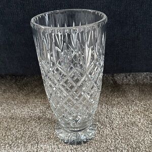 Elegant  Cut Glass Vase